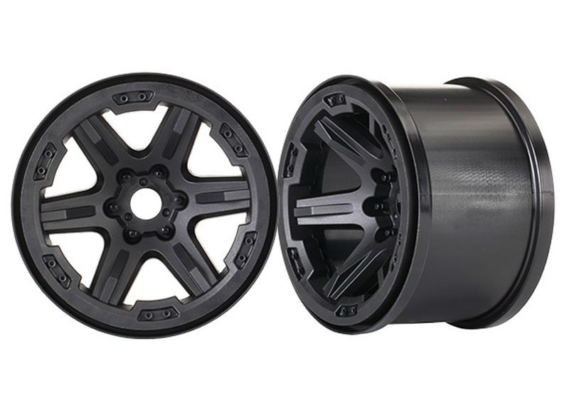 Traxxas Felge 3.8 schwarz (2) 17mm Aufnahme 8671