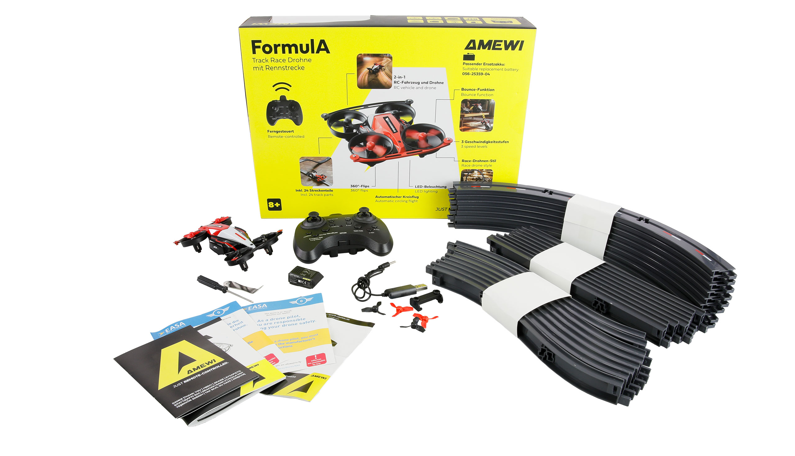 Amewi FormulA Track Race Drohne mit Rennstrecke rot 25359