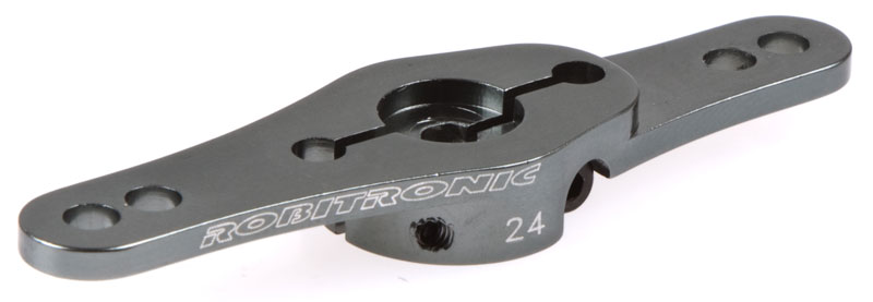 R17012G Servo Arm Alu 24Z Grau Doppelarm (2 Ebenen)