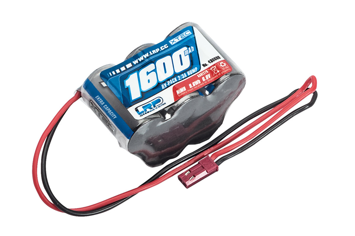 LRP XTEC RX-pack Hump 2/3A NiMH - BEC - 6.0V - 1600mAh 430600
