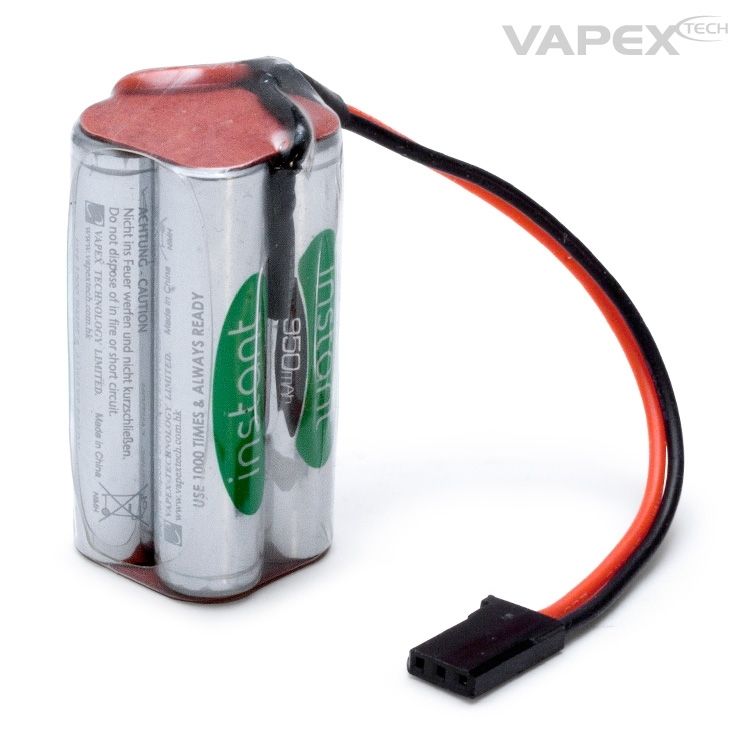 Vapex Empfänger Akku NiMH 4,8V  950mAh Cube 4IN950AAA-W4-F2