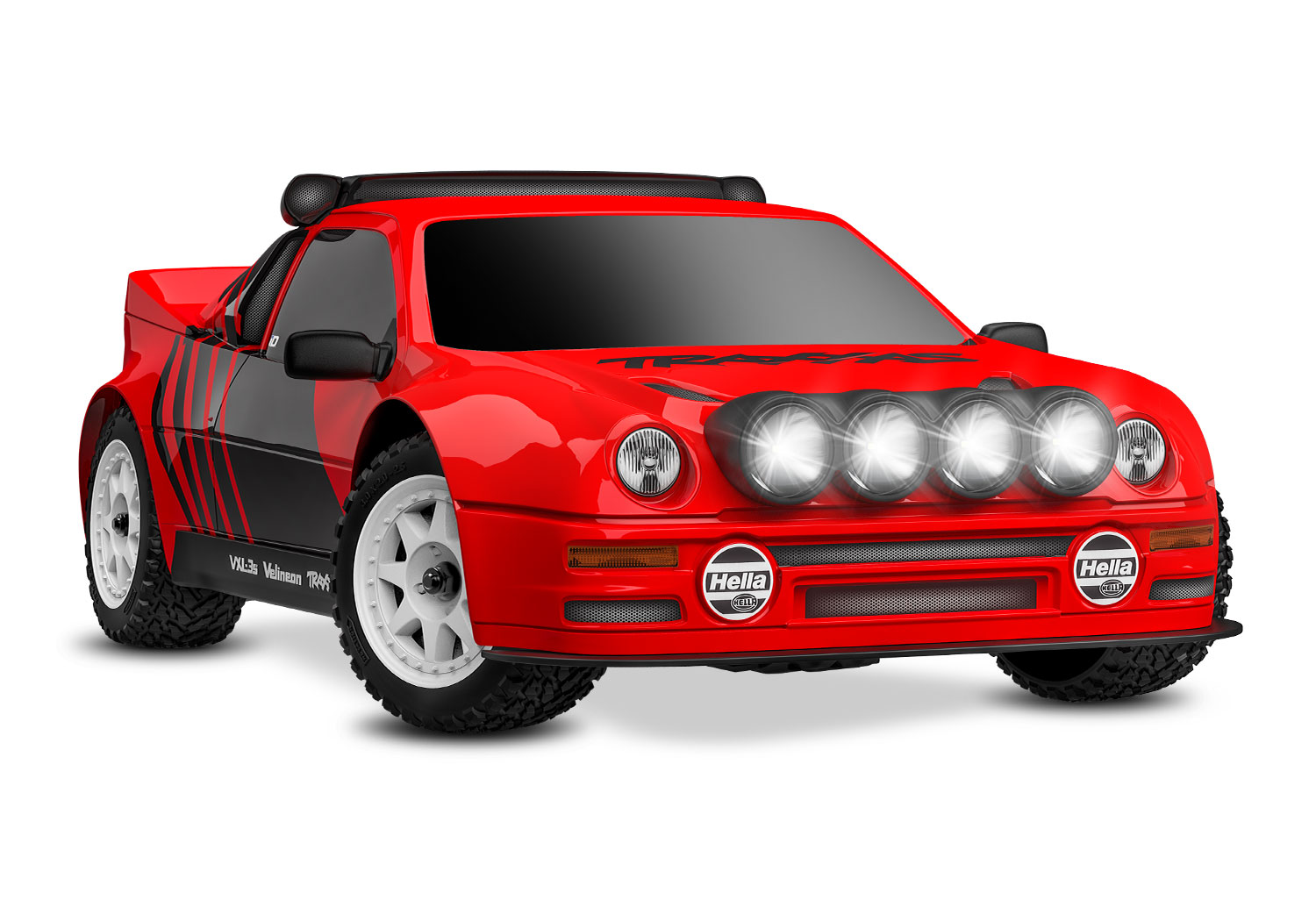Traxxas Mini Rally Ford RS200 4x4 VXL Brushless RTR Rot mit Lipo/Lader 108046-1 - Abbildung 2