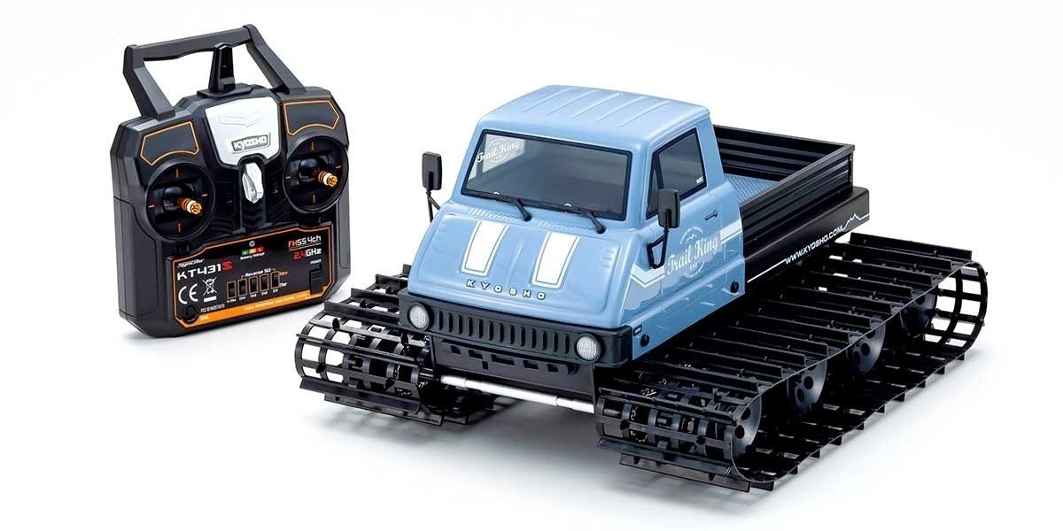 Kyosho Trail King Blau T2 1:12 ReadySet EP Raupenfahrzeug (KT431S) 34903