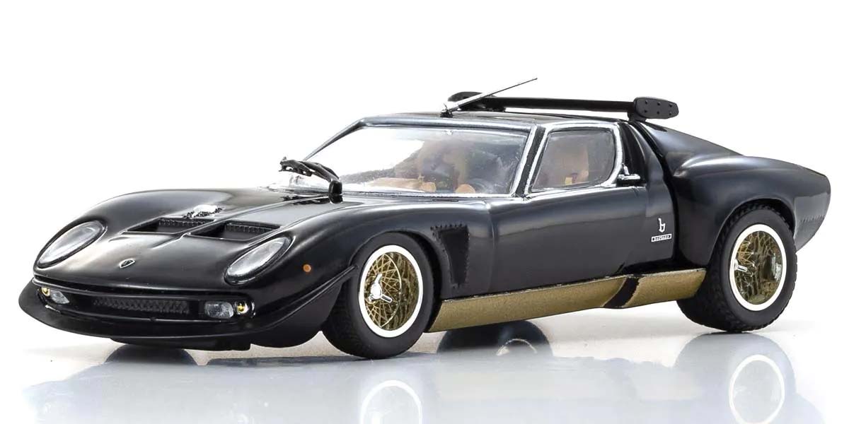 Kyosho 1:43 Lamborghini Miura SVR 1970 Black-Gold 03203BKG