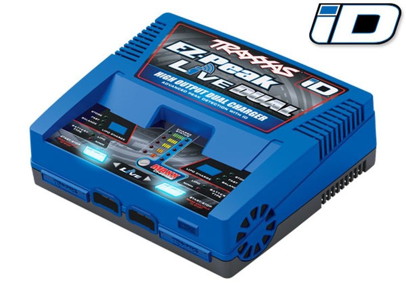 Traxxas DUAL EZ-Peak Live 200 Watt NiMH/Lipo Schnell-Lader 2973G
