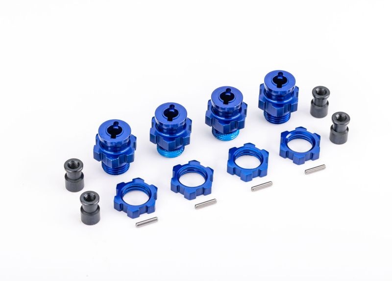 Traxxas 17mm Radmitnehmer & Muttern blau (für TRX9080)  9086