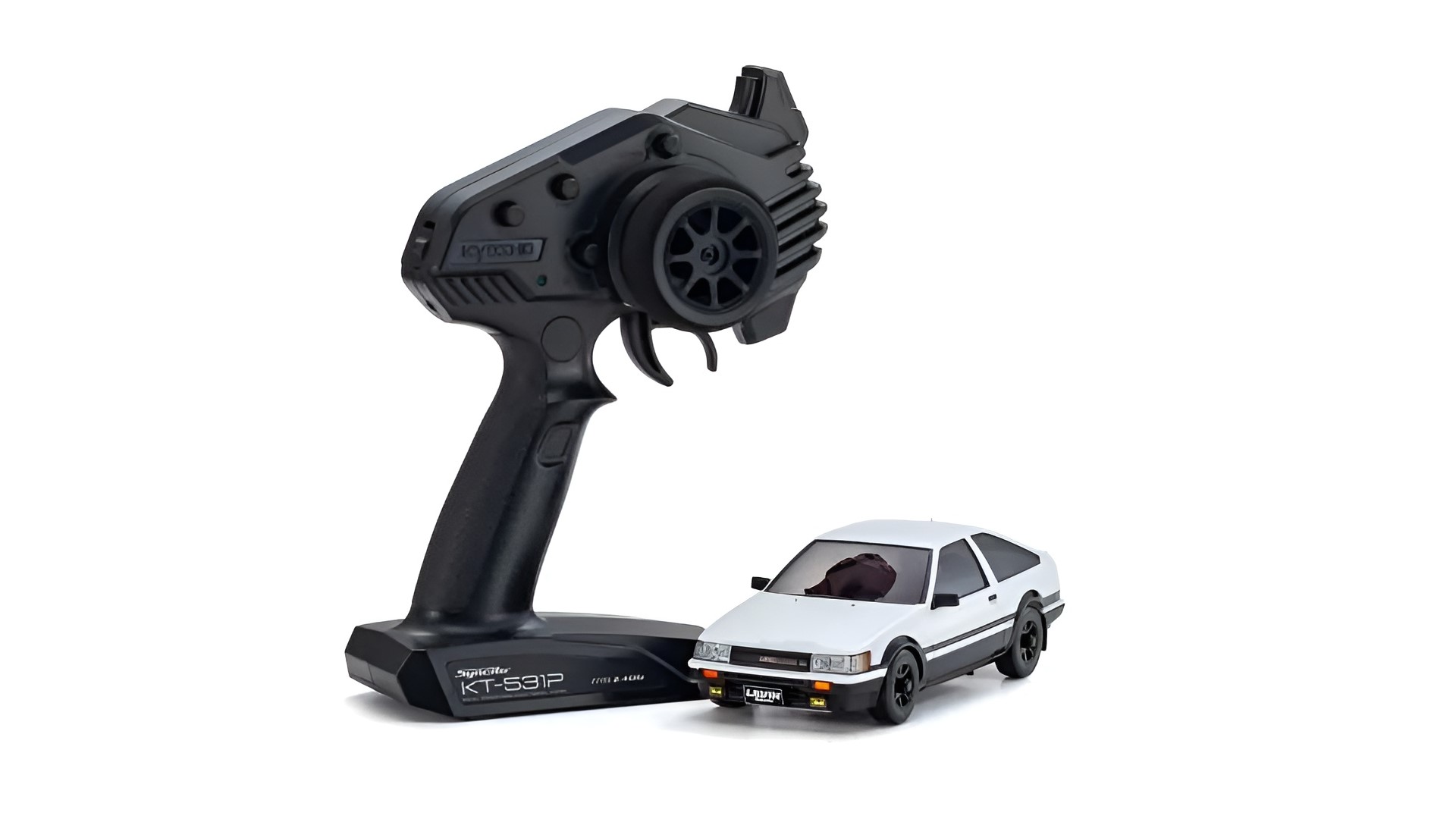 Kyosho Mini-Z AWD Toyota Corolla Levin AE86 White-Black (MA020N-L/KT531P) 32641WBK