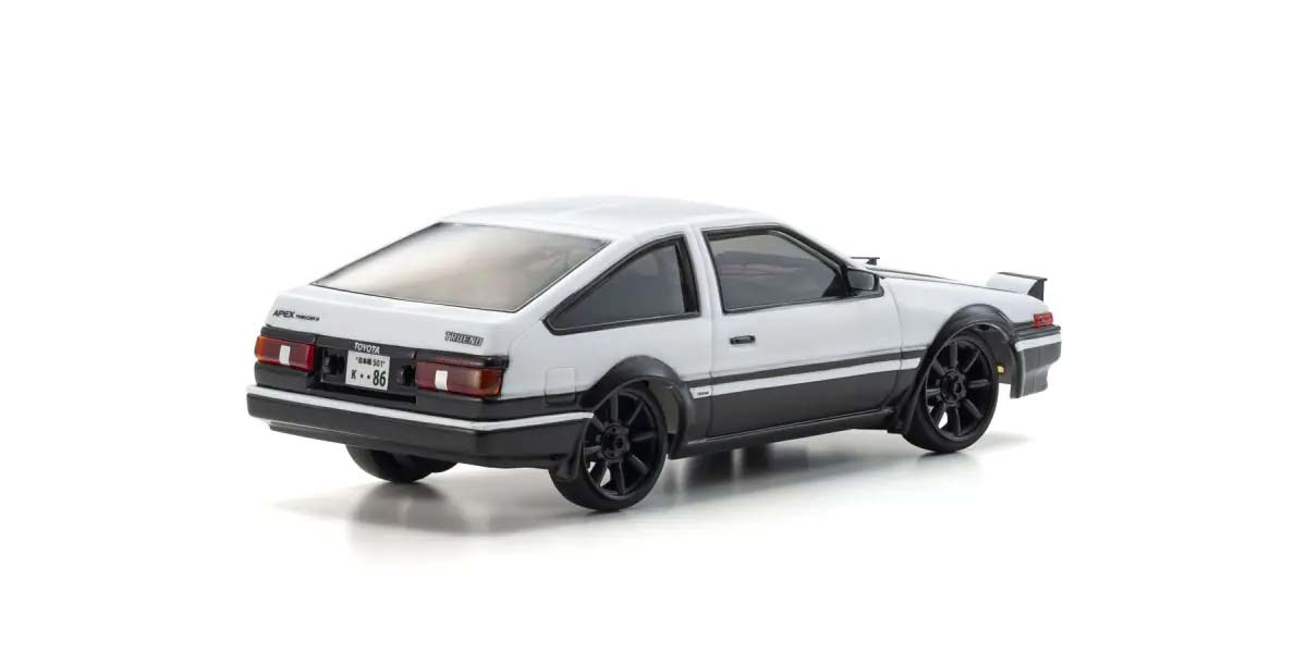Kyosho First Mini-Z 1:28 Toyota Sprinter Trueno AE86 WH/BK 66612A