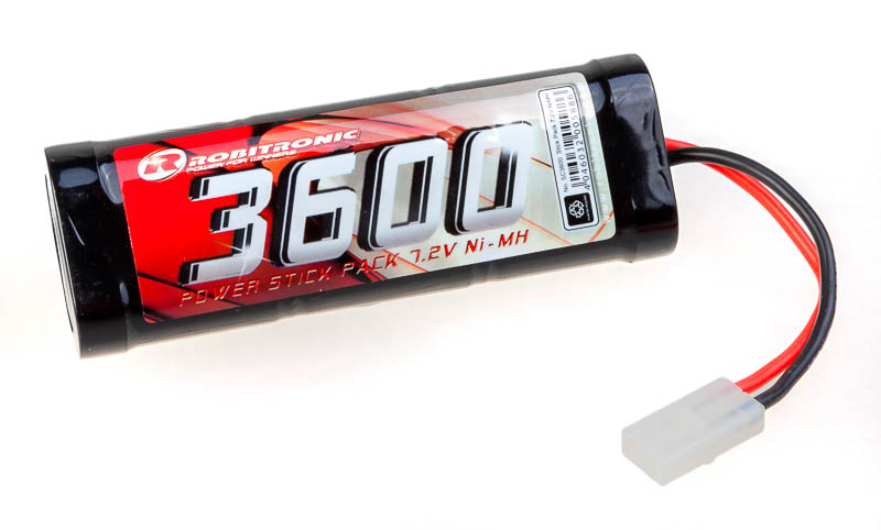 Robitronic SC3600 NiMH Akku 3600mAh 7,2V Stick Pack Tamiya Stecker