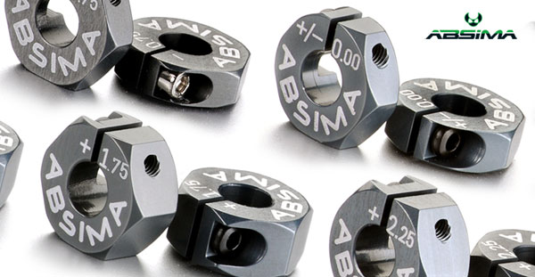 Absima Aluminium 7075 T6 Radmitnehmer 12mm Offset +2.00mm 1:10 (2 St.) 2560017