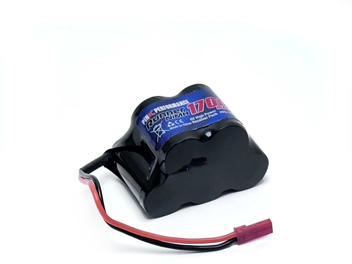 Pink Performance Runner Rx NiMH Akku 6.0V-1700 (Dual JR-JST) 51x32x31mm 120g - Hump PP6-1700H