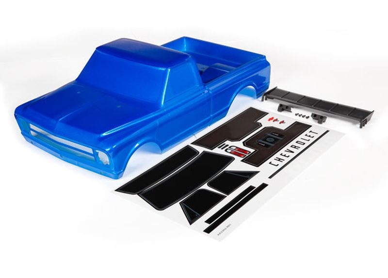 Traxxas Karo Chevrolet C10 blau inkl. Flügel & Aufkleber 9411X