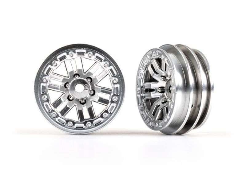 Traxxas Felgen 1.0 (satin chrome) (2) 9768-SATIN