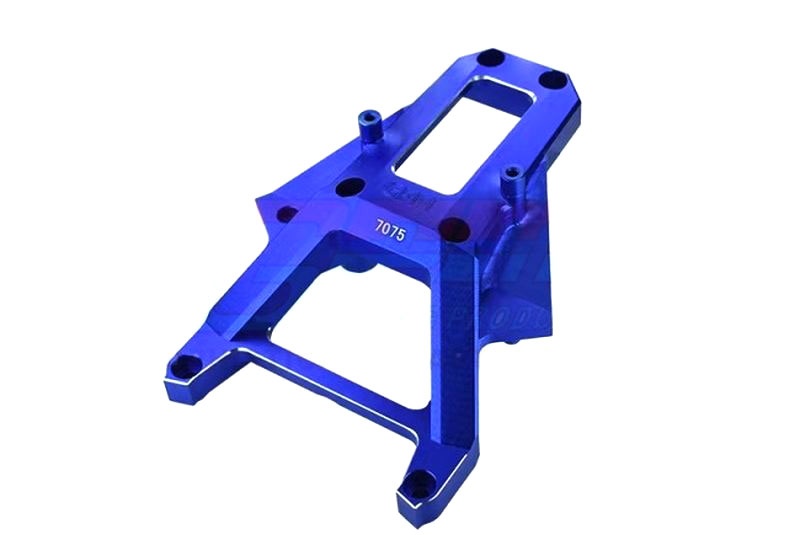 GPM Bulkhead Cover-Set vorne 6061-T6 Alu blau Traxxas XRT