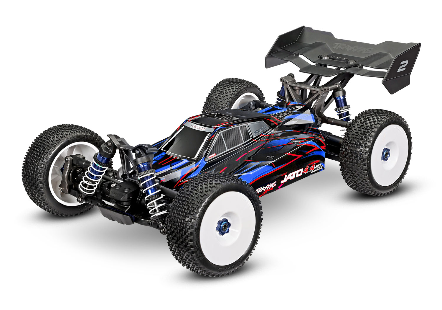 Traxxas JATO 4x4 VXL 4S Brushless Buggy blau HD-Teile RTR 90386-4