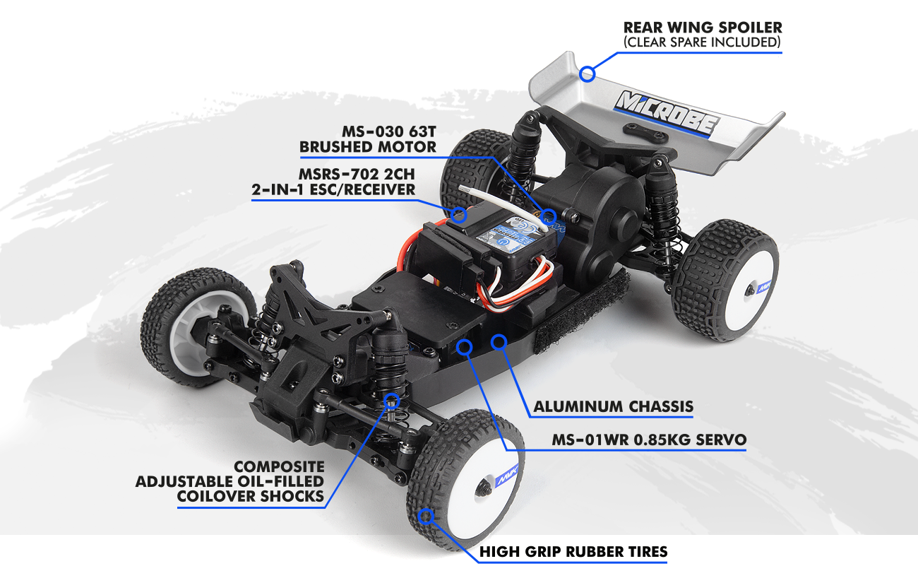 Maverick Microbe 1/24 4WD Mini Elektro Buggy Pink 150851 - Abbildung 5