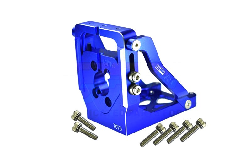 GPM Motorhalter 7075-T6 Alu blau mit Schnellmontage Traxxas XRT & XMAXX mit Umbauten