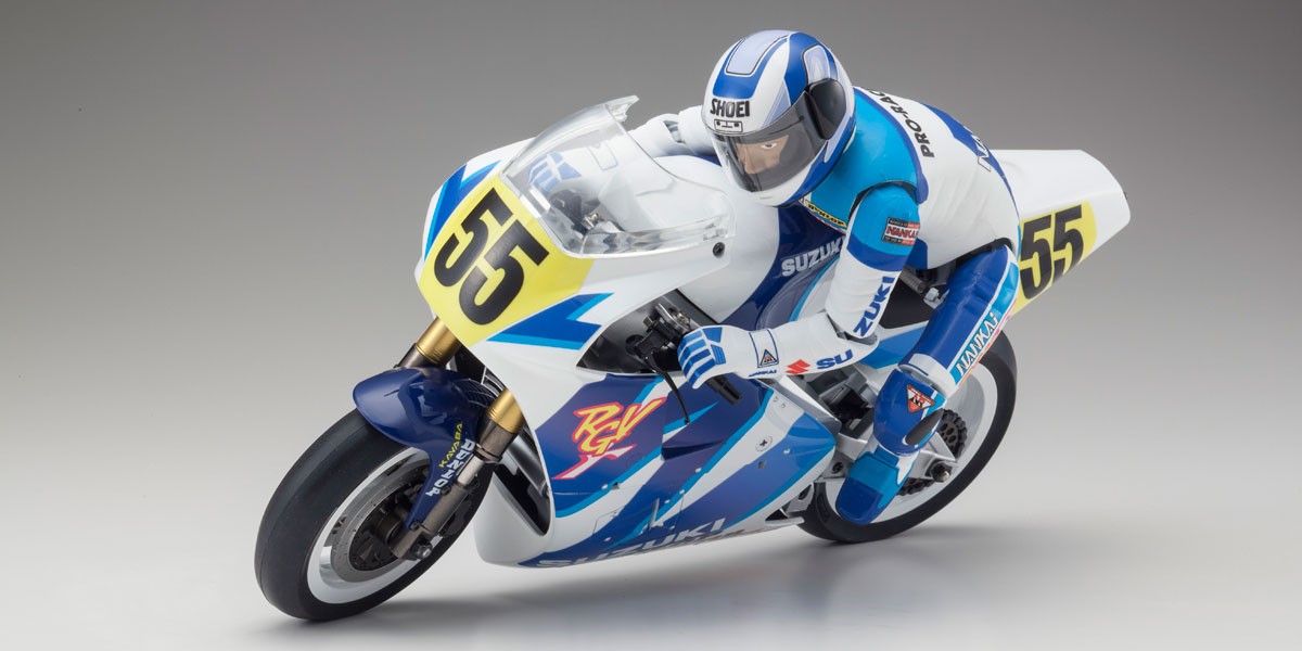 Kyosho Motorrad Hanging on Racer Suzuki RGV 1992 KIT 34931B