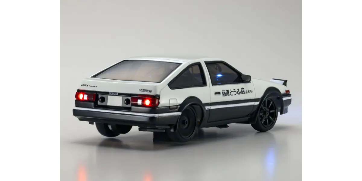 Kyosho First Mini-Z 1:28 Initial-D Sprinter Trueno AE86 WH/BK Carbon 66617A