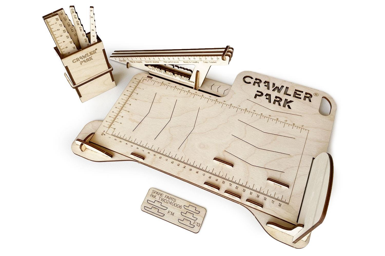 ToysWD Crawler Park: Set-up system table 1/24 & 1/18 rc crawler park TWD240005