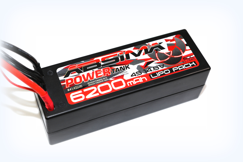 Absima Power Tank LiPo Stick Pack 14.8V 60C 6200 Hardcase (XT90) 4140032