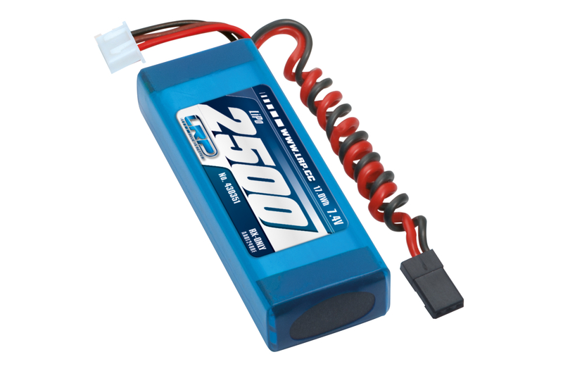 LRP LiPo 2500 RX-Pack 2/3A Straight - RX-only - 7.4V 430351