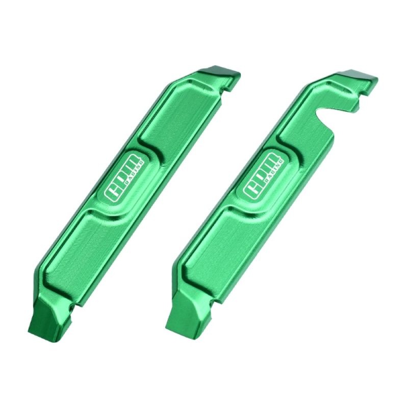GPM Alu-Nerfbars Chassis grün (2) TRX MiniMaxx TXMM014G