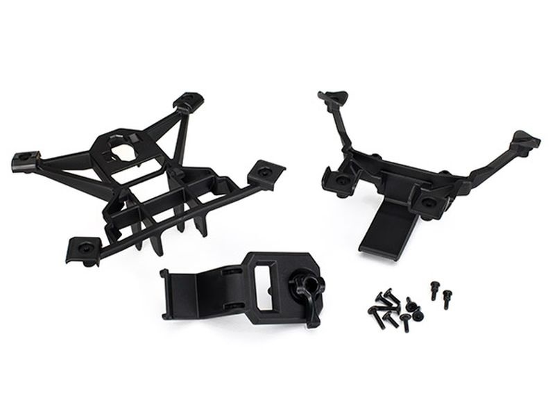 Traxxas Karo-Halter, vorn/hinten 3x15mm BCS (4) 3x12mm 7715