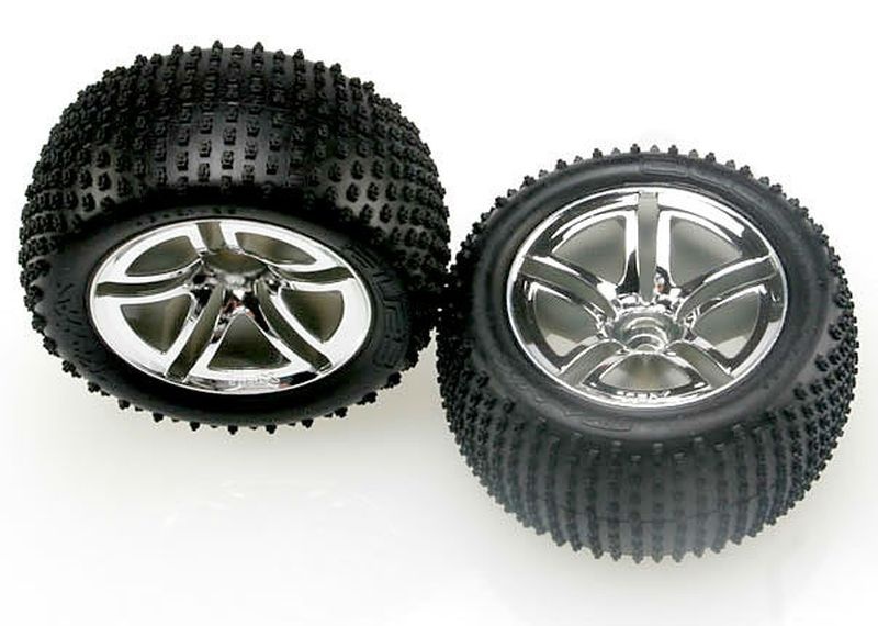 Traxxas Felgen + Reifen verklebt 5572R
