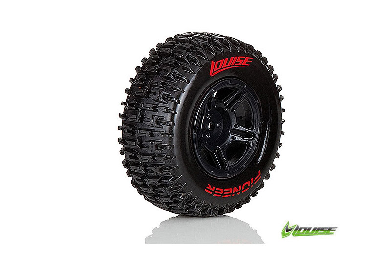 Louise SC-Pioneer soft Felge schwarz (2) 12mm TRX-Slash h, SC10 L-T3148SBTR