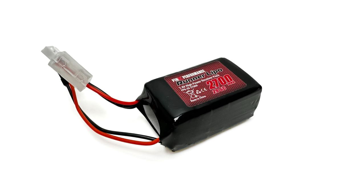 Pink Performance Runner Rx LiPo Akku 2S 7.4V-2700 (JR) 54x32x31mm 97g - Hump PP6-2S-2700H
