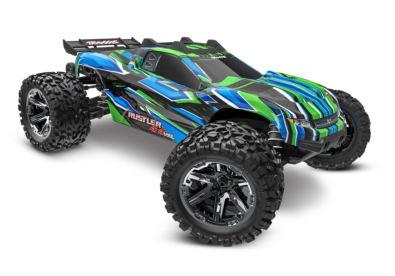 Traxxas Rustler 4x4 VXL HD Grün Brushless Stadium Truck 67376-4