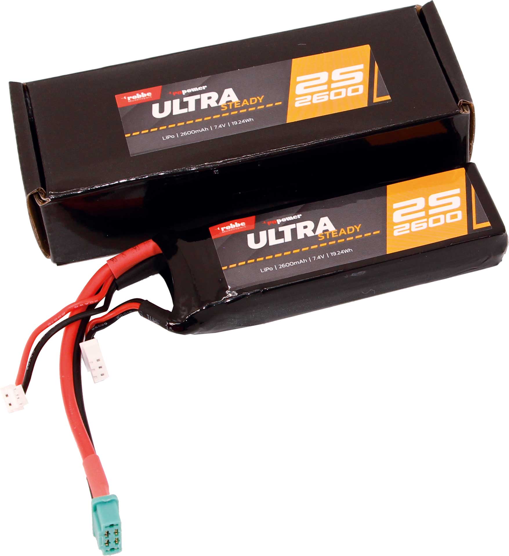 Robbe RO-POWER ULTRA STEADY 2600MAH 7,4 VOLT EMPFÄNGER AKKU 2S MPX 7386