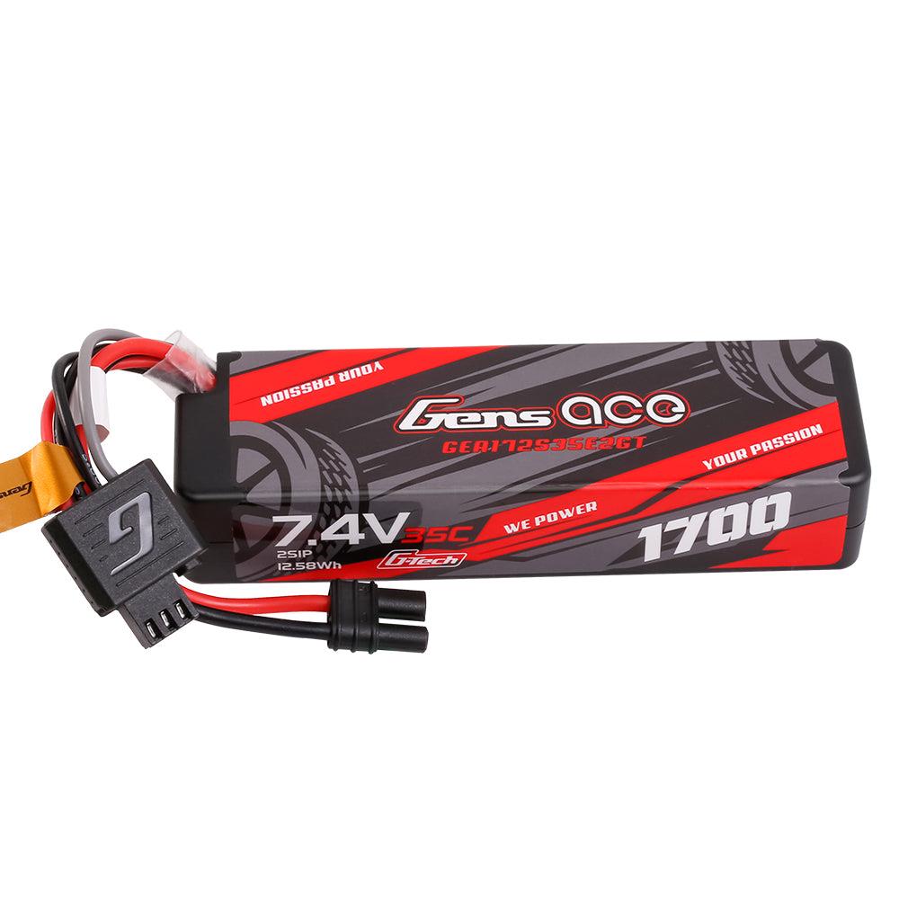 Gens Ace G-tech 1700mAh 2S 35C 7.4V HardCase Lipo Akku mit iEC2 Stecker GEA172S35E2GT