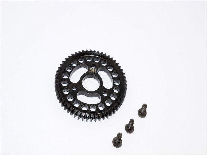 GPM Stahl Hauptzahnrad 54T schwarz Traxxas Slash/Stampede/Hoss 4x4