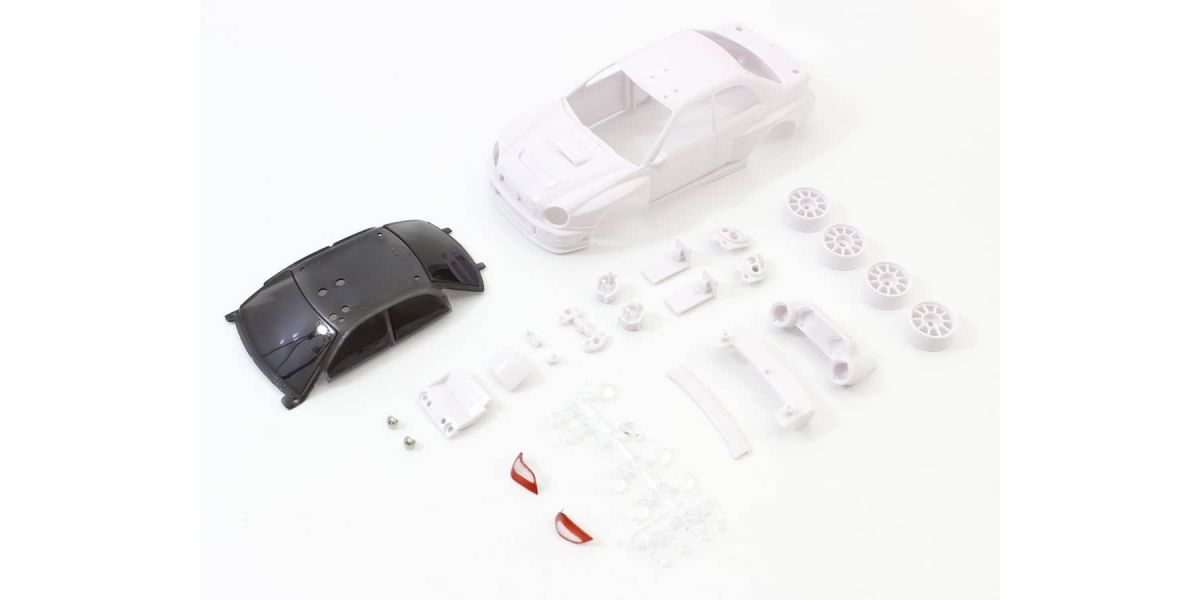 Kyosho Karosserie Subaru Impreza WRC2002 Mini-Z + Felgen 4WD Ohne Lackierung MZN200