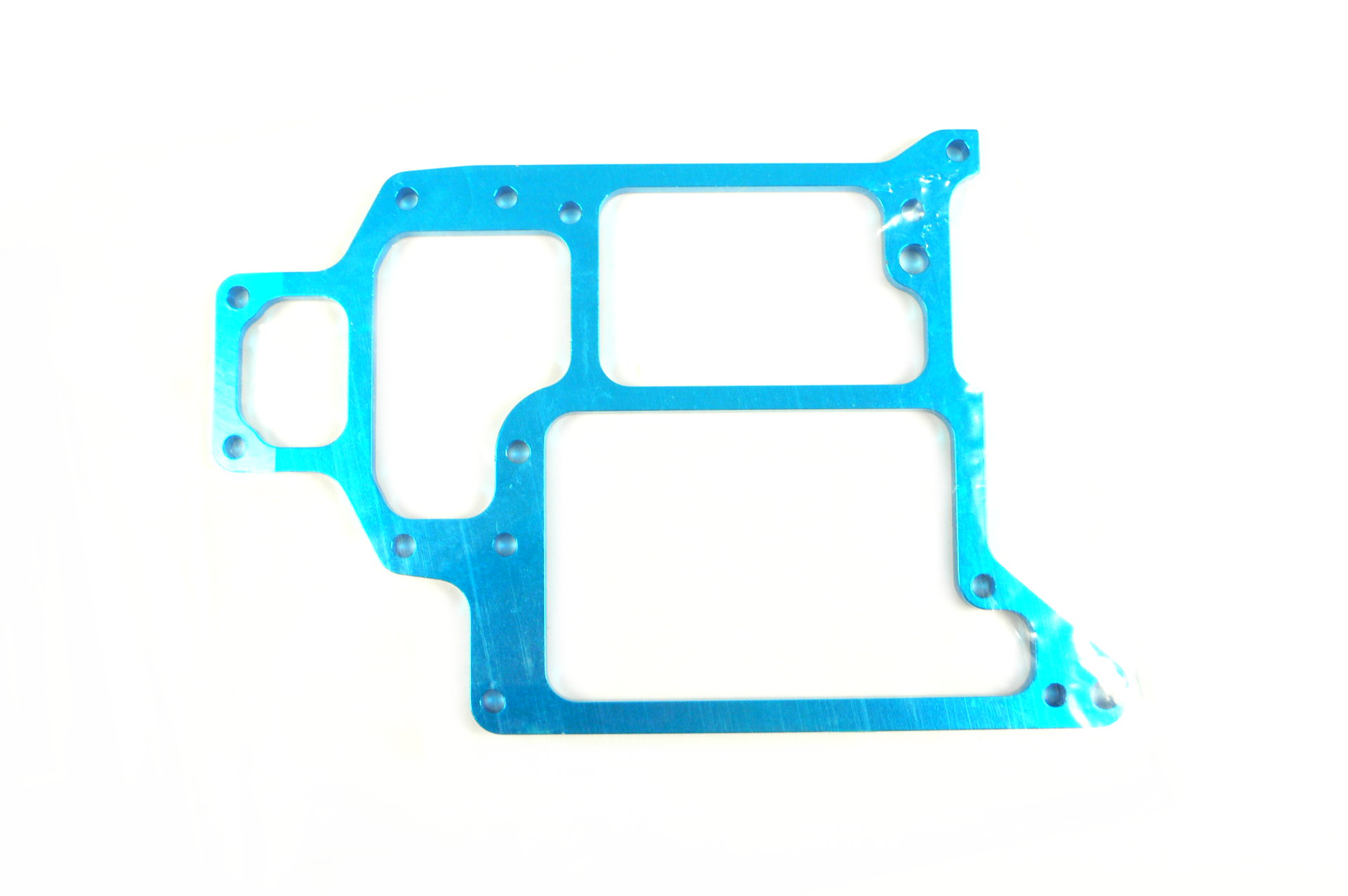 HSP Amewi Aluminium Radio Servo Platte blau 188065 Alu Radio Plate