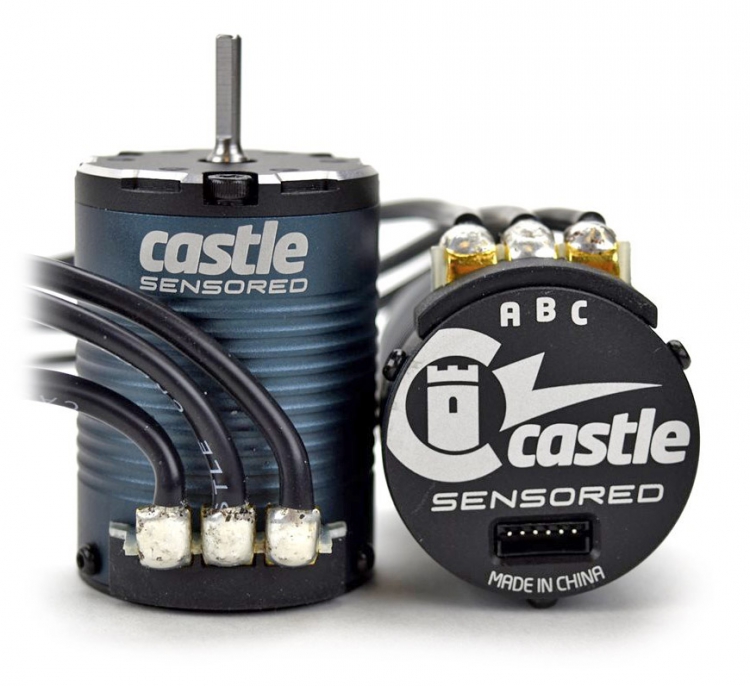 Castle Brushless Motor Sensor Inrunner 4-pole 1406-1900KV Crawler 060-0068-00 - Abbildung 1