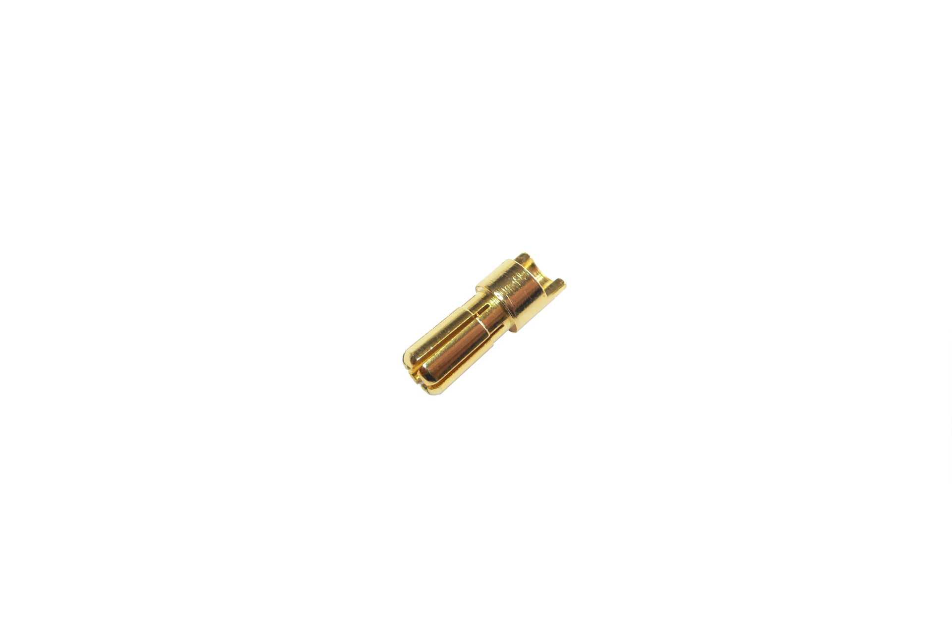 5,5mm Goldkontakt Stecker Goldstecker Goldverbinder male männchen lose