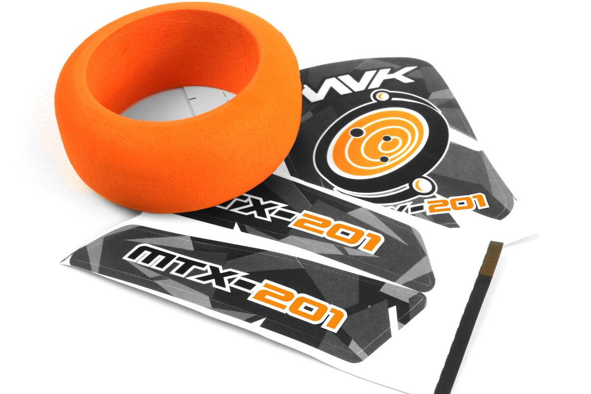 Maverick MTX-201 Sender Schaumrad & Decals (Orange) 150753