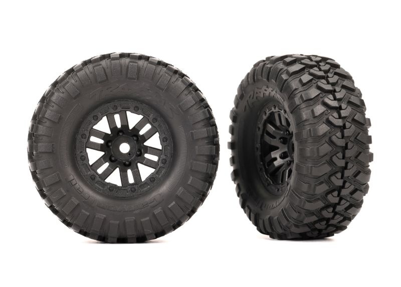 Traxxas Reifen & Felgen assembled (black 1.0 Felgen Canyon Trail 2. 9773