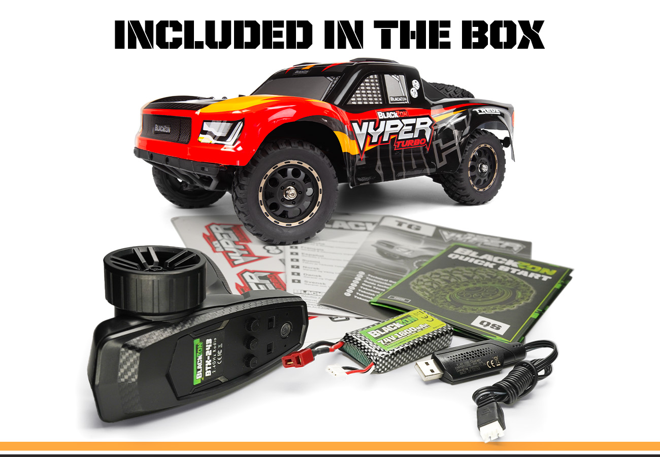 BLACKZON Viper SC Turbo 1/16 4WD Brushless SCT Blau/Orange 540276 - Abbildung 6