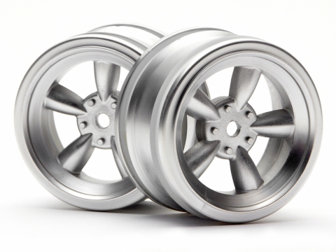 HPI Retro 5-Speichen Felgen 26mm M.-Chrom (0mm Offset) 3815