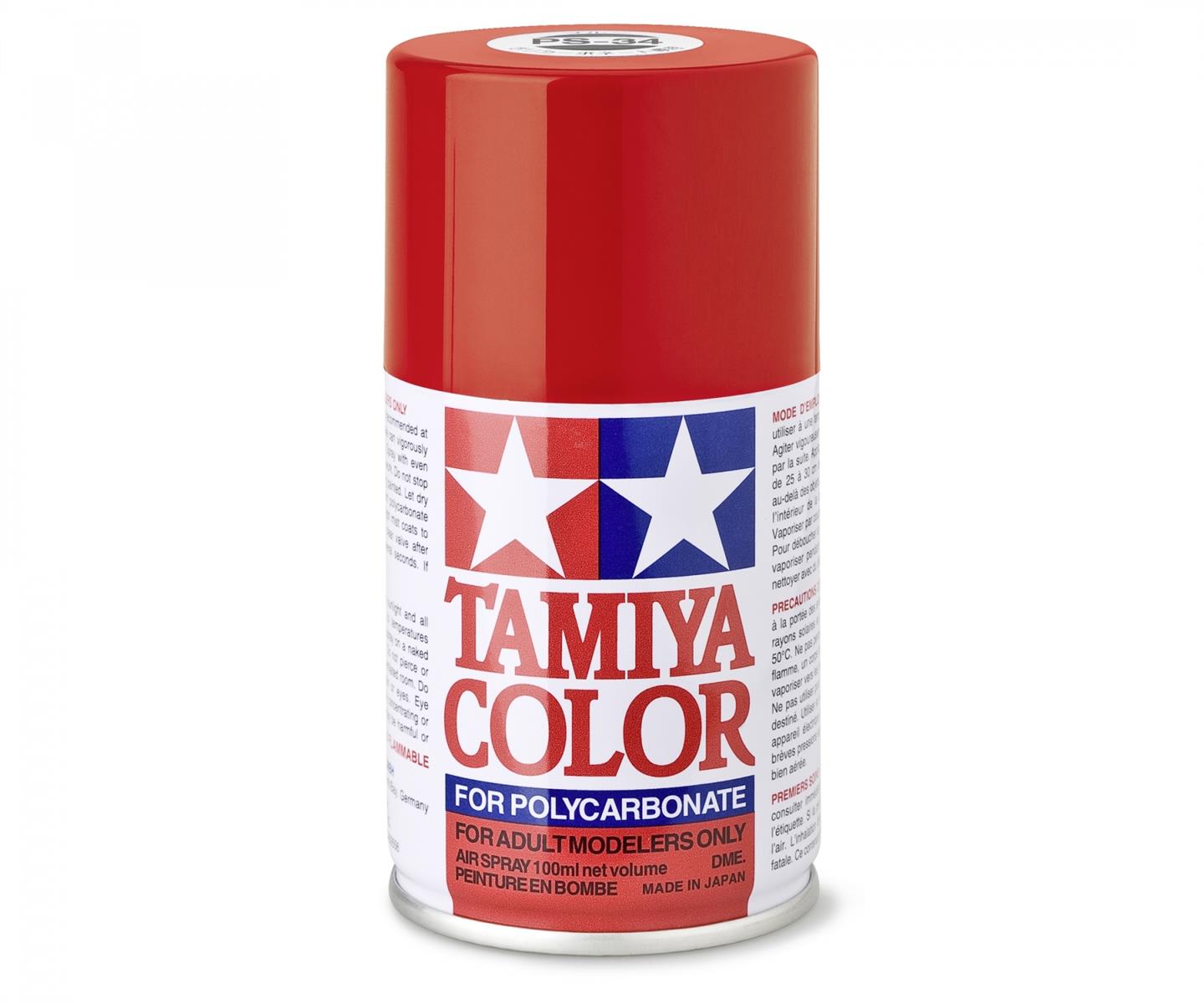 Tamiya Color Lexan Spray Farbe PS-34 Hellrot PS34 100ml 300086034