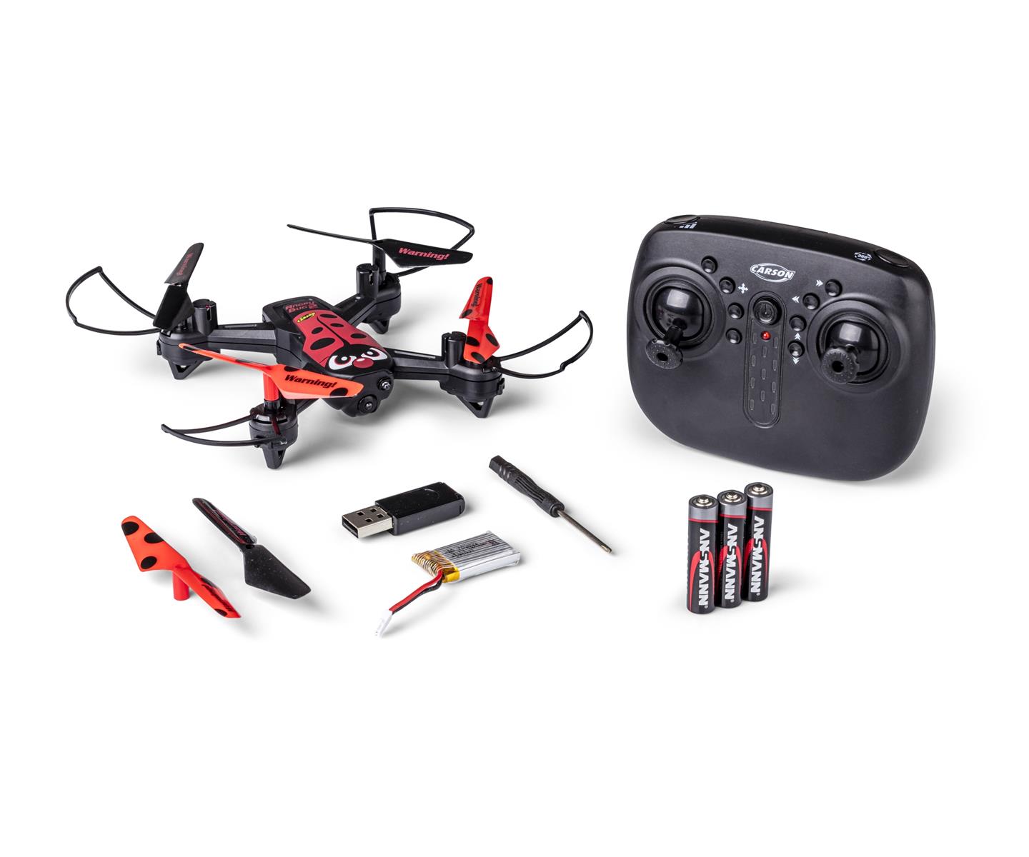 Carson 07153 X4 Quadcopter Angry Bug 2.0 100% RTF 500507153