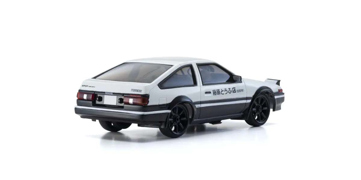Kyosho First Mini-Z 1:28 Initial-D Sprinter Trueno AE86 WH/BK Carbon 66617A