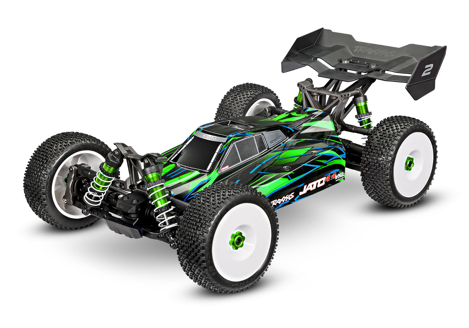 Traxxas JATO 4x4 VXL 4S Brushless Buggy grün HD-Teile RTR 90386-4