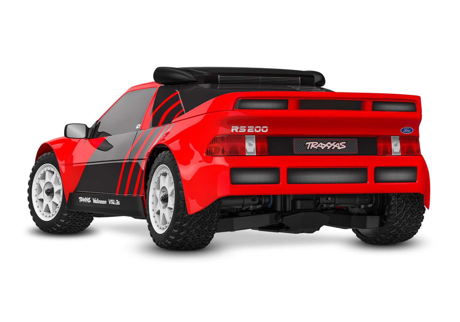 Traxxas Mini Rally Ford RS200 4x4 VXL Brushless RTR Rot mit Lipo/Lader 108046-1 - Abbildung 3