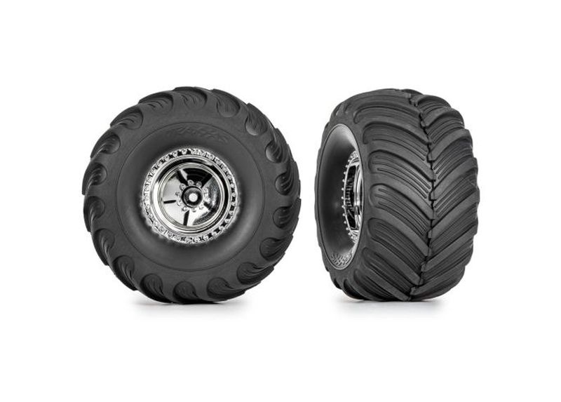 Traxxas Terra-Groove Reifen auf Chrome-Felge TRX-4MT 9867