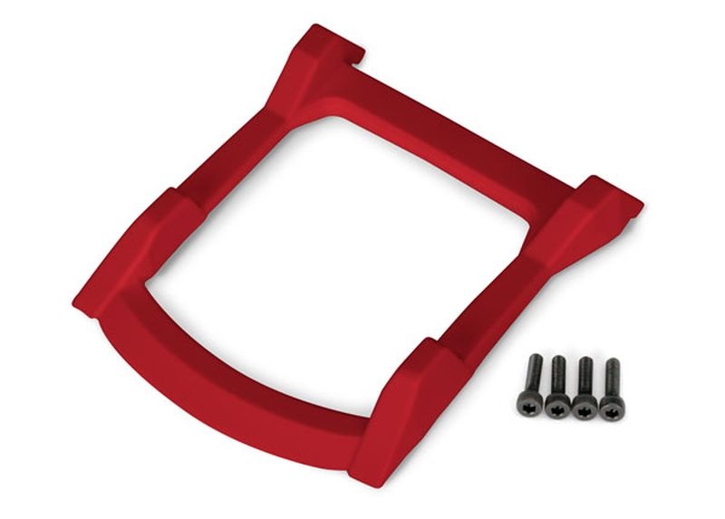 Traxxas 6728R Dach-Skid-Platte rot + Schrauben